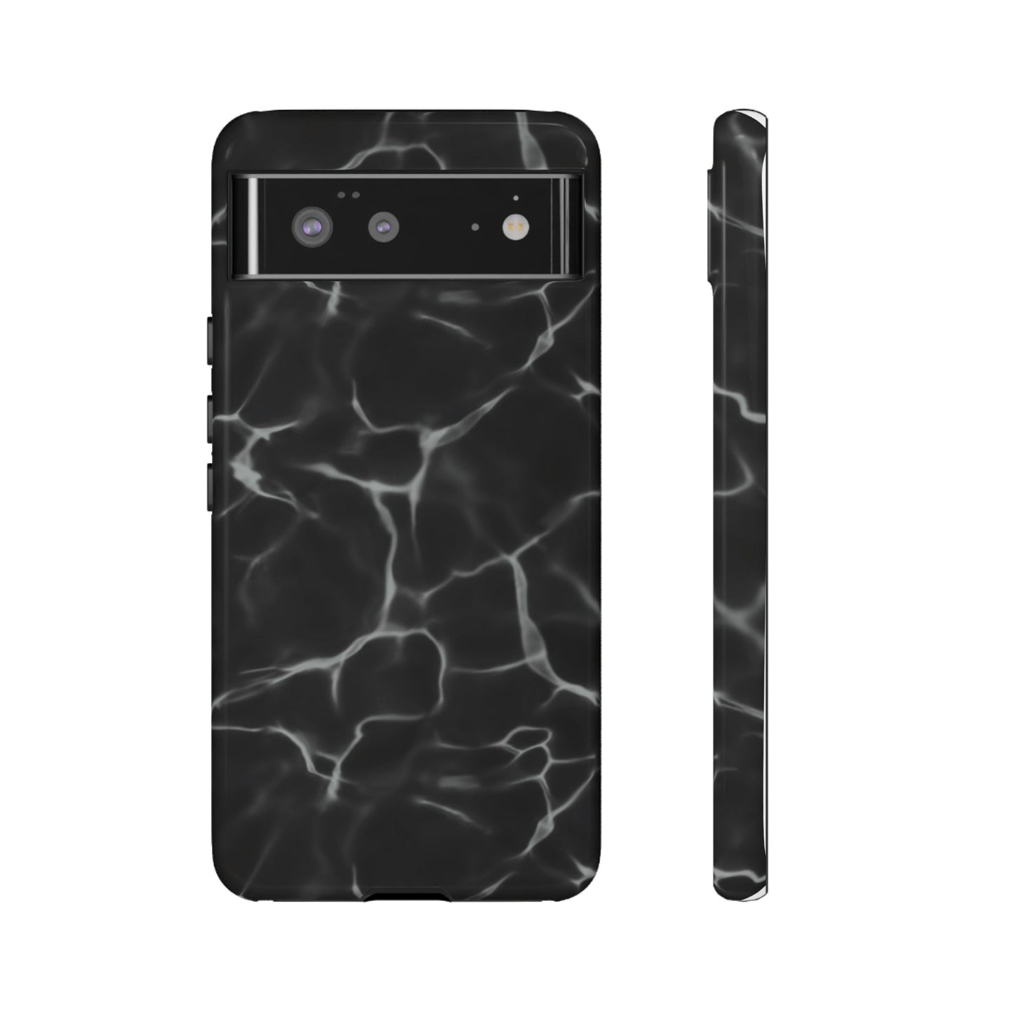 Marble Phone Case Black White