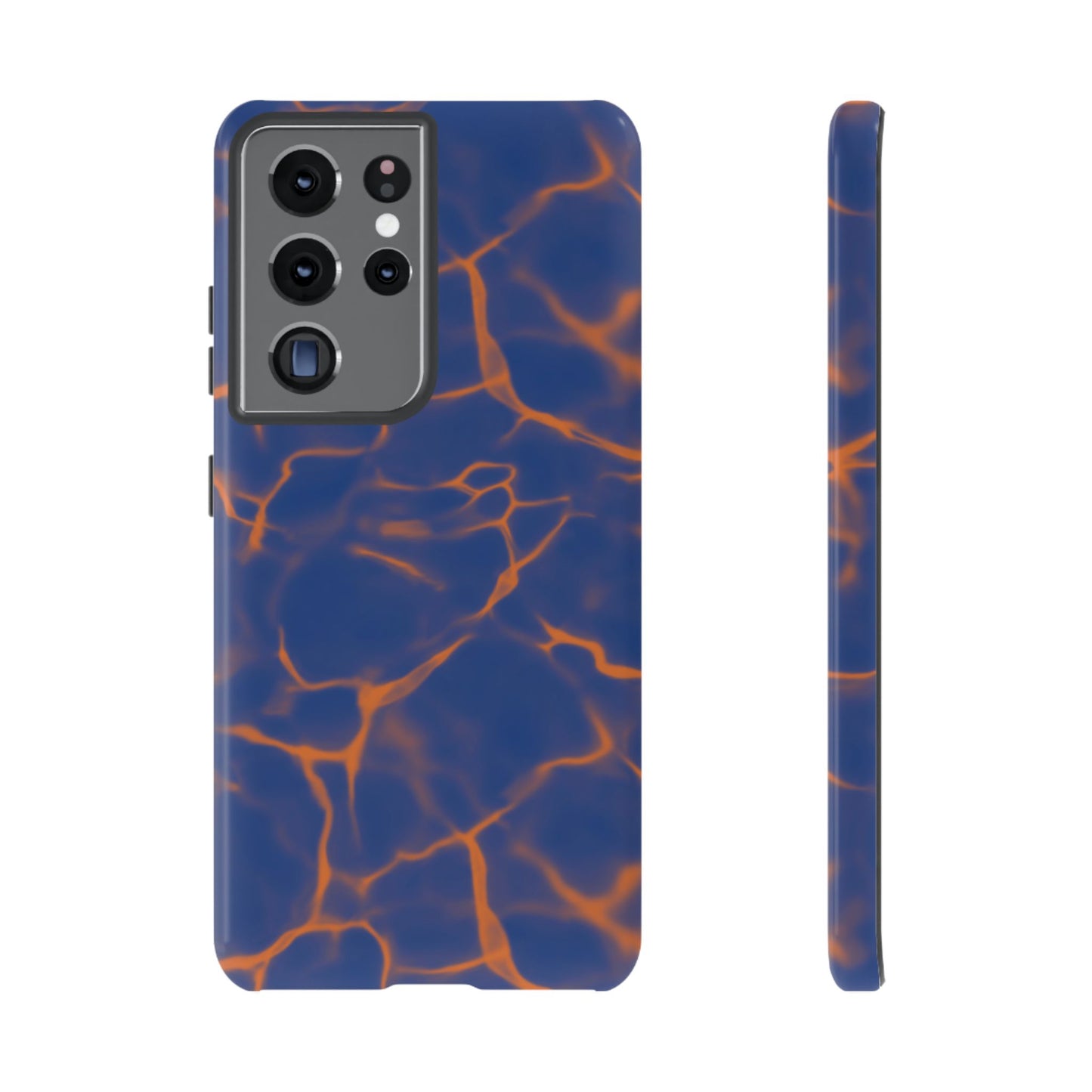 Marble Phone Case Blue Orange