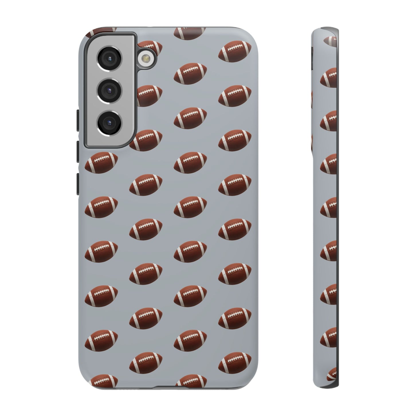 Football Phone Case Silver