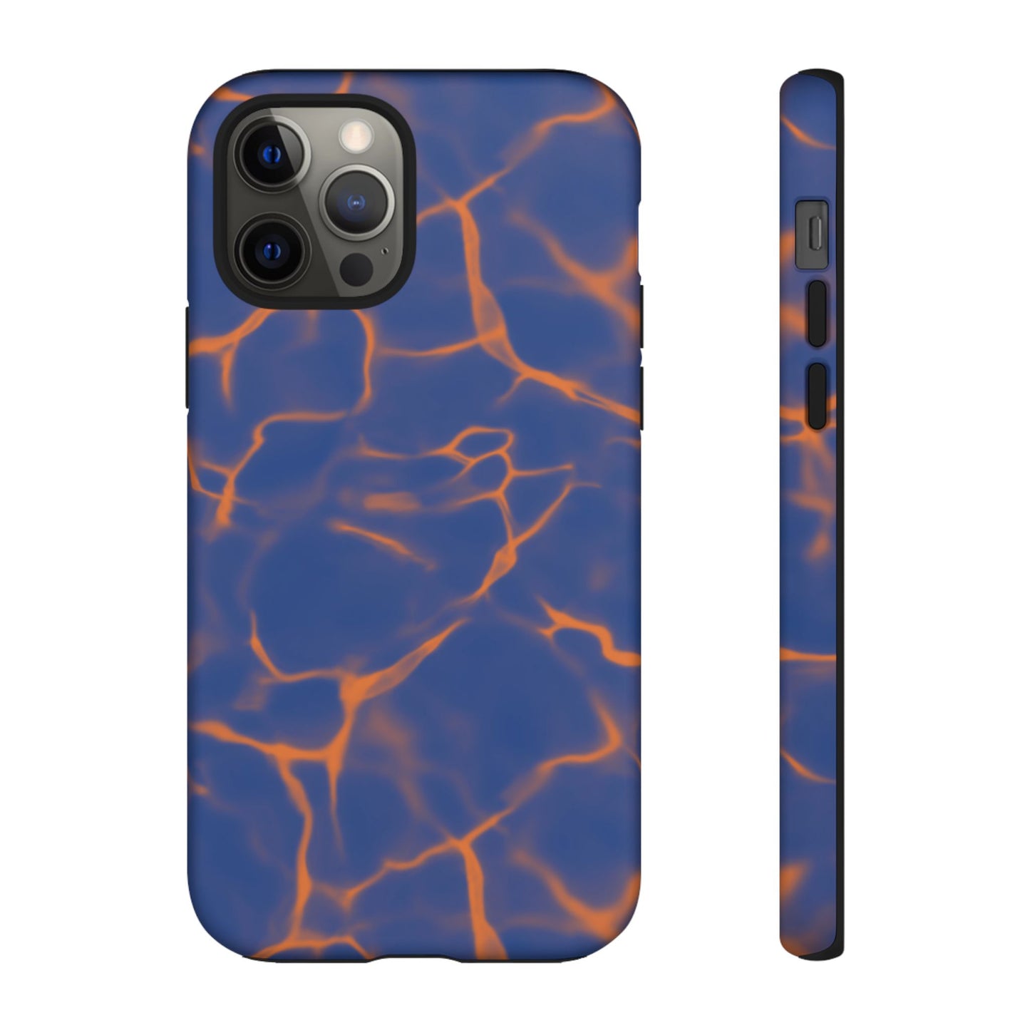 Marble Phone Case Blue Orange