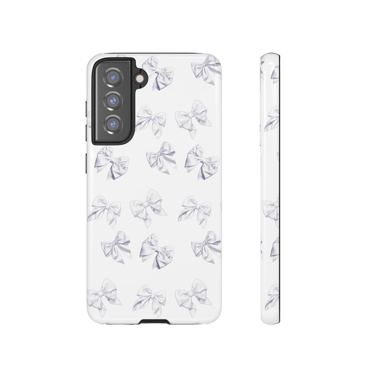 Bow Phone Case White on White