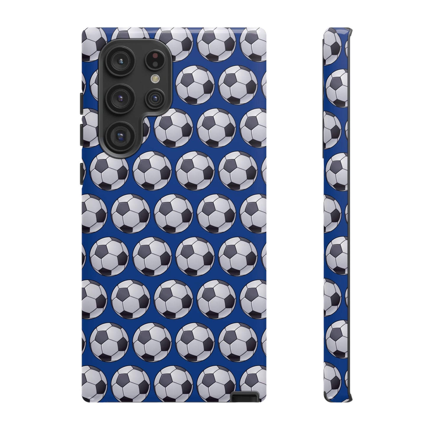 Soccer Ball Phone Case Blue