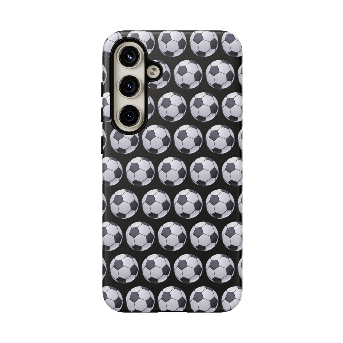 Soccer Ball Phone Case Black