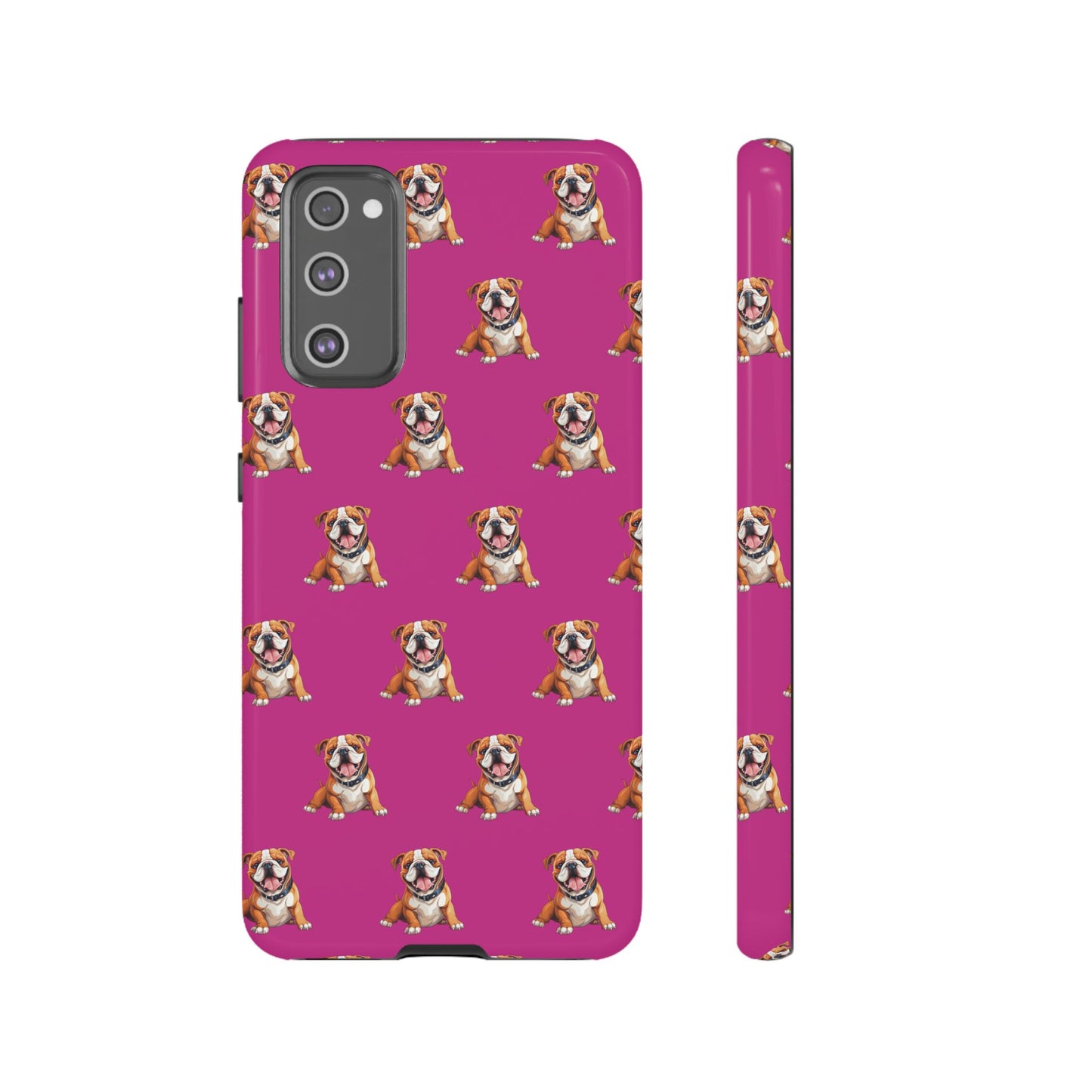 Bulldog Phone Case Pink