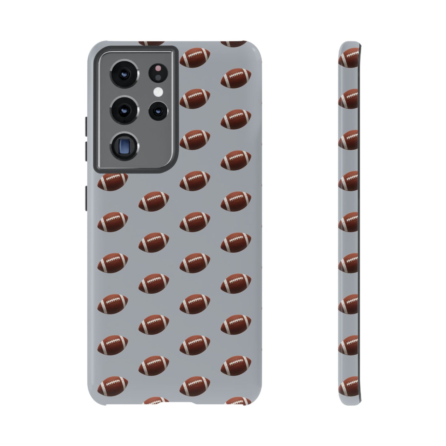 Football Phone Case Silver