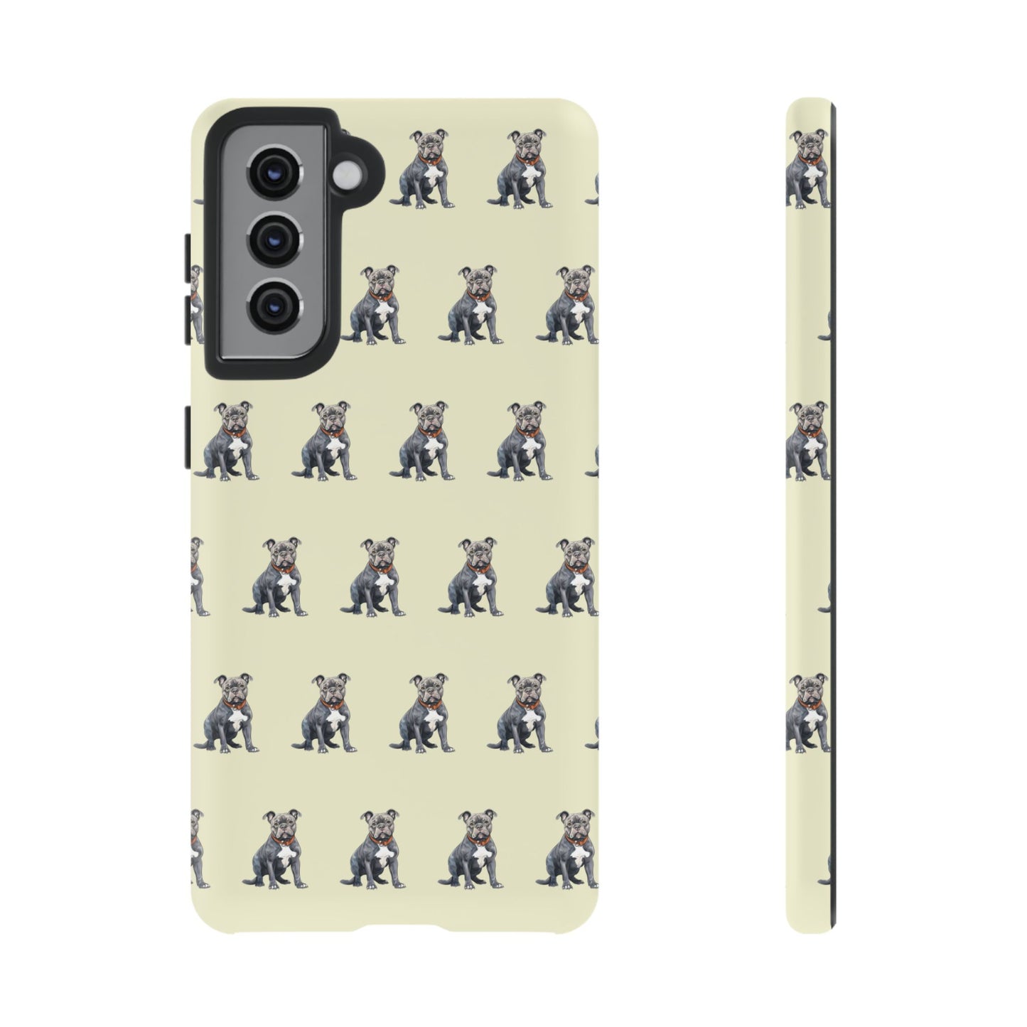 Pitbull Phone Case Cream