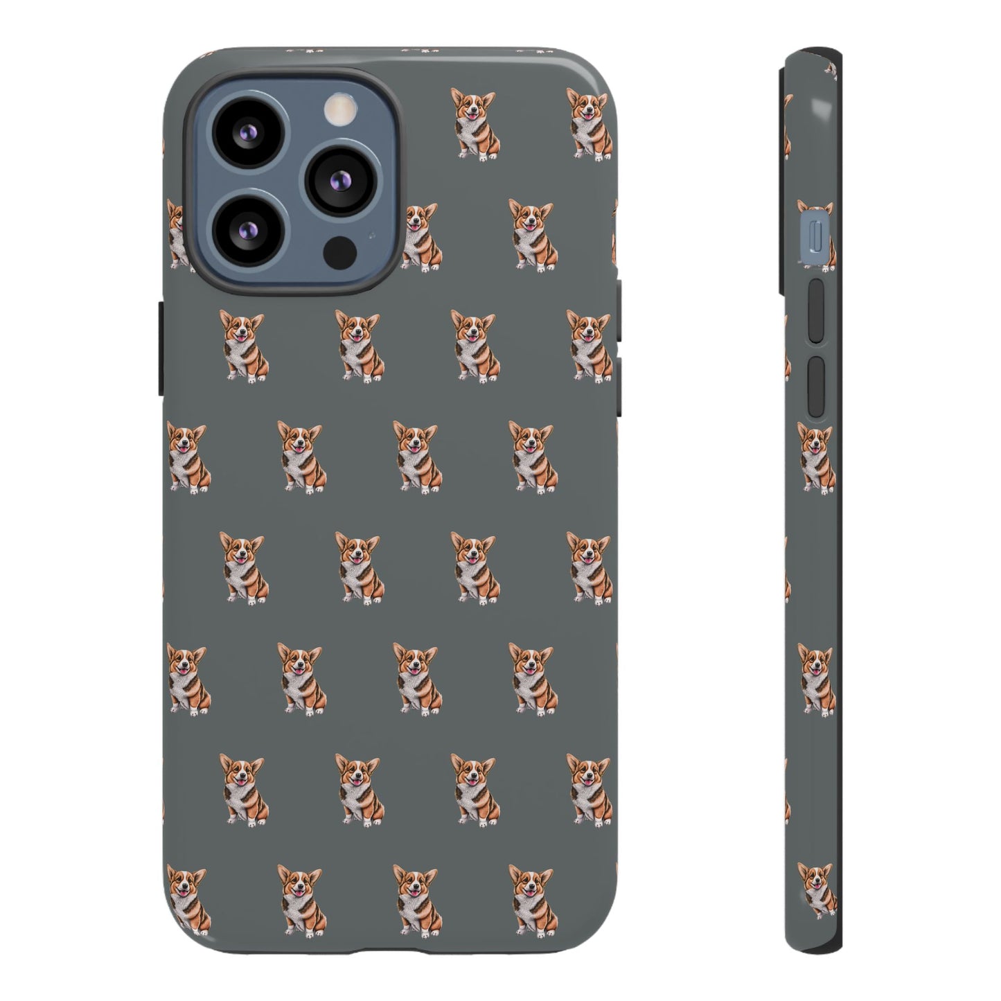 Corgi Phone Case Gray