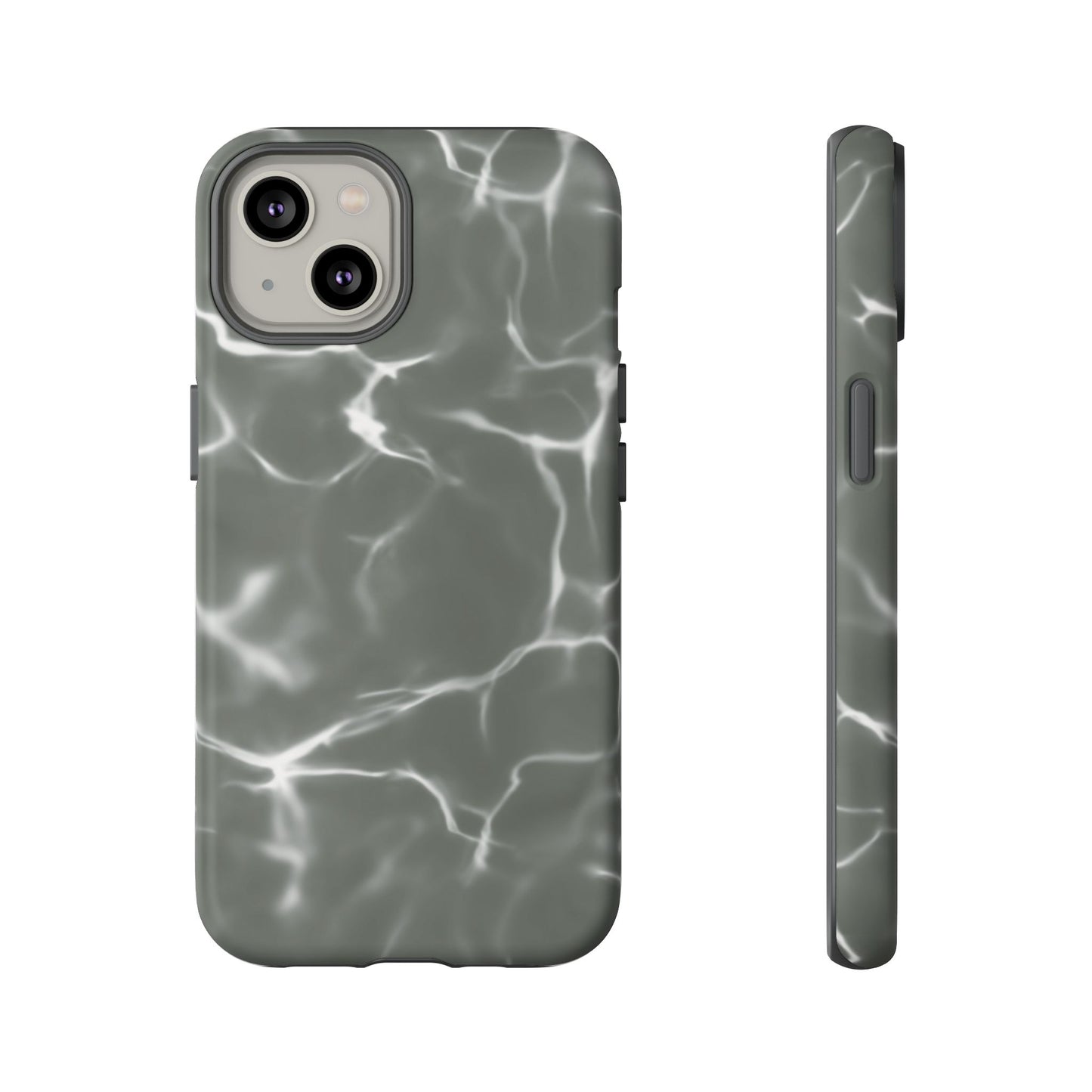 Marble Print Phone Case Gray