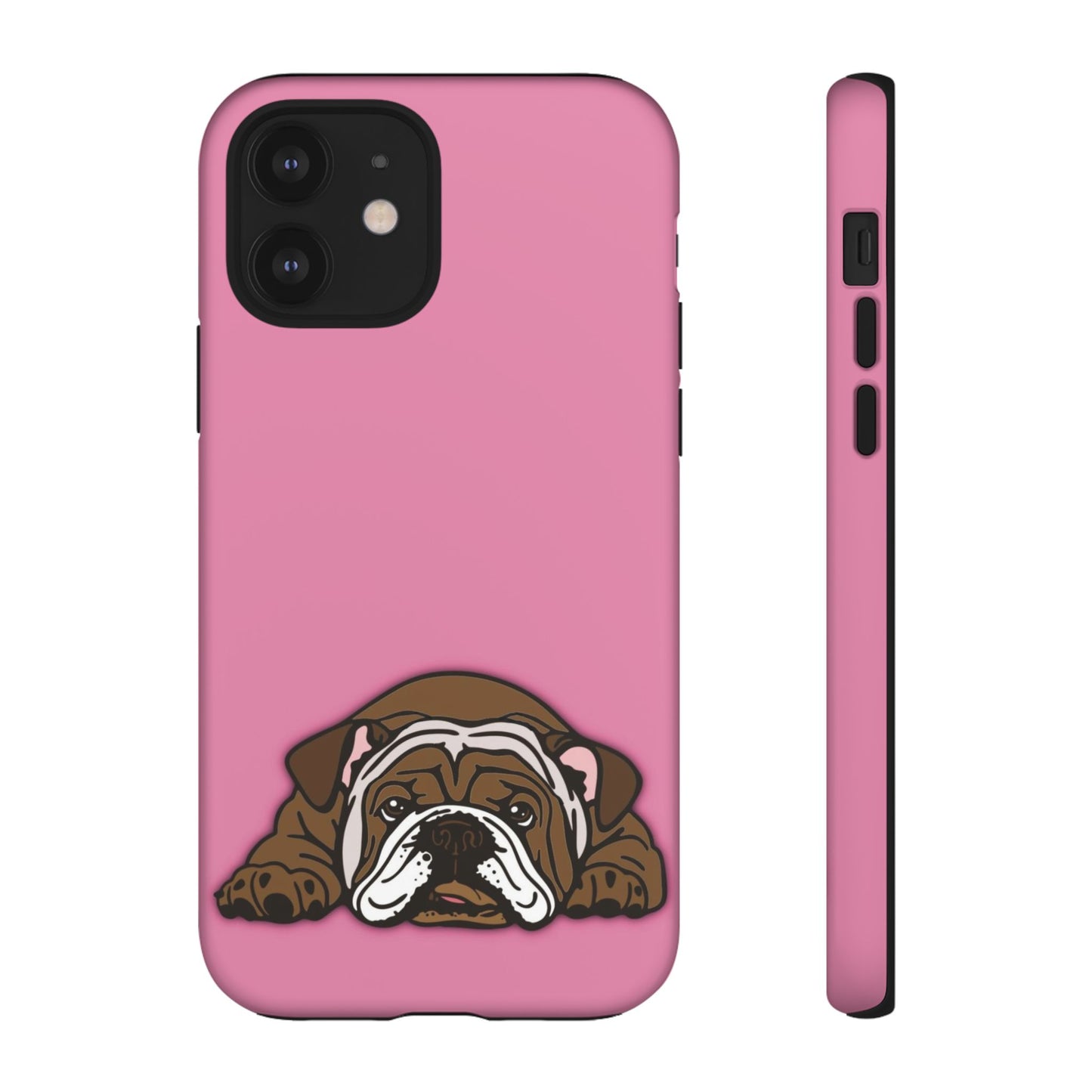 Bulldog Phone Case Pink