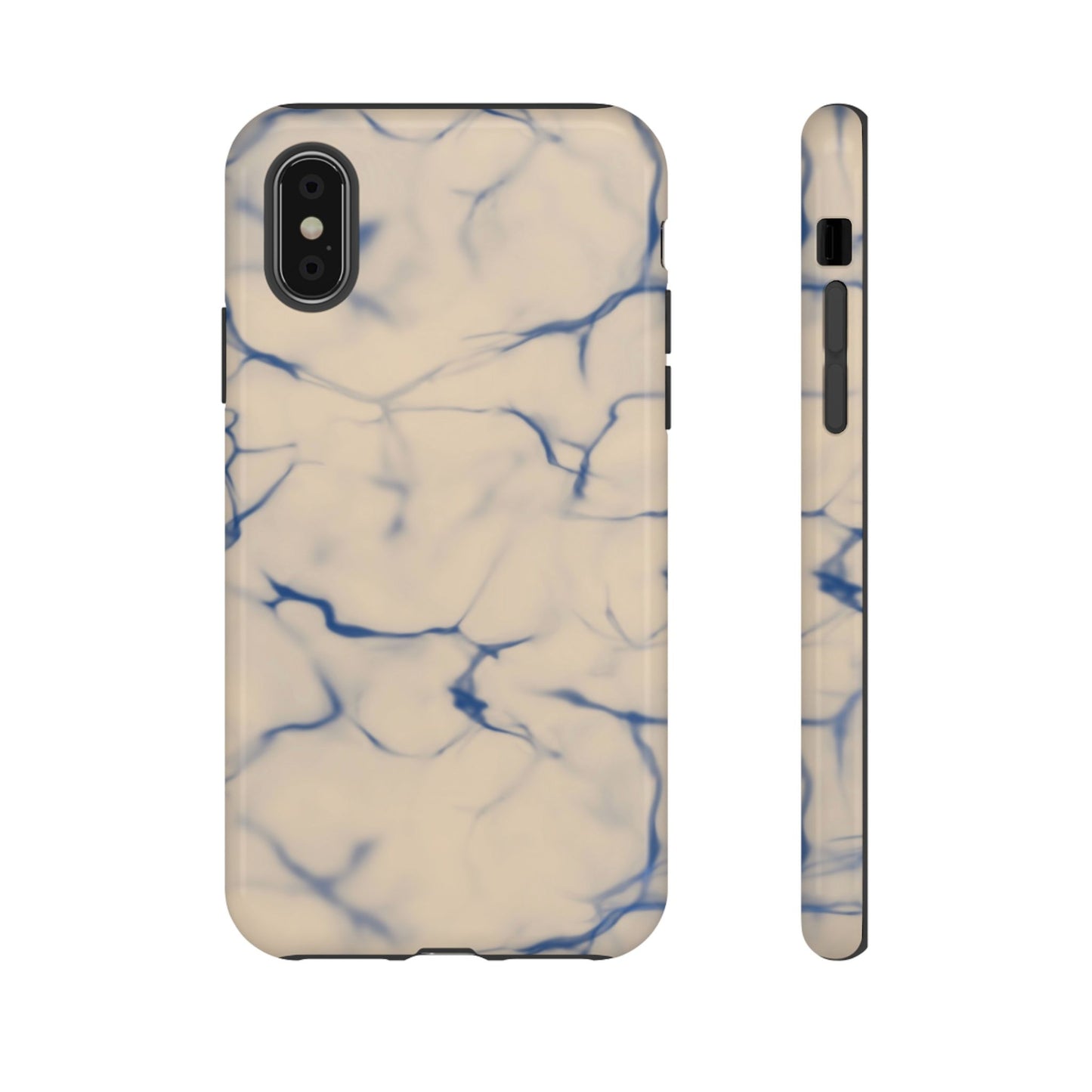 Marble Phone Case Cream Blue