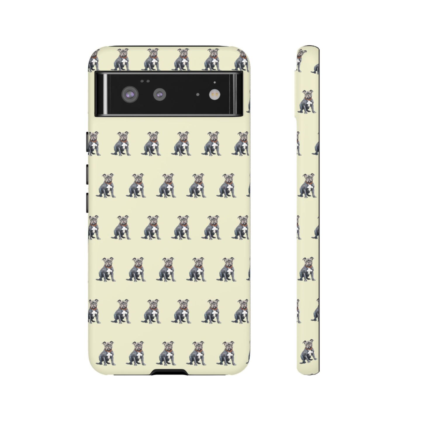 Pitbull Phone Case Cream