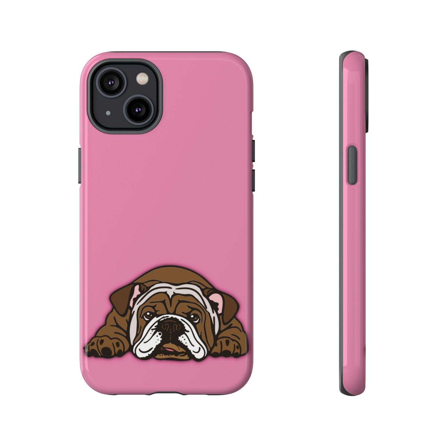 Bulldog Phone Case Pink