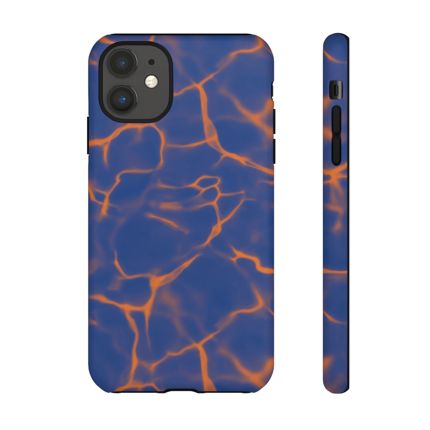 Marble Phone Case Blue Orange