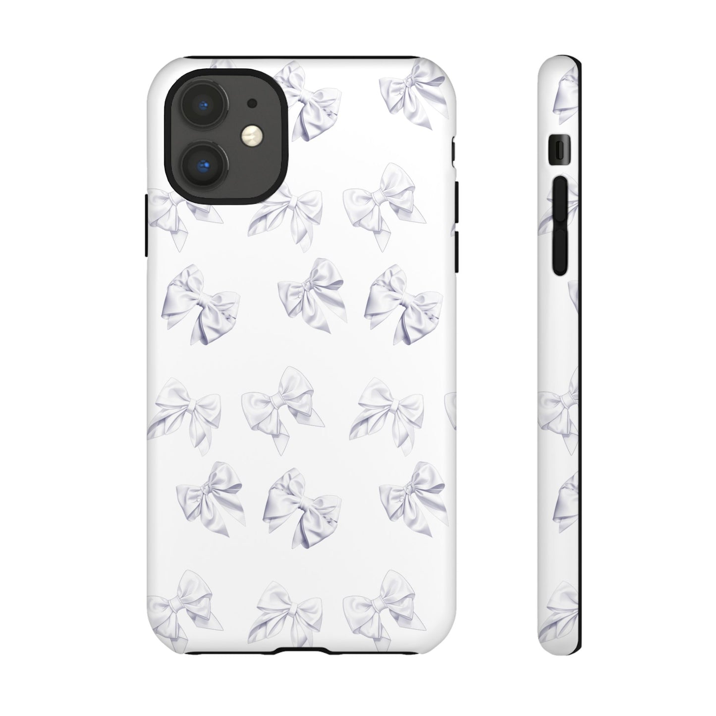 Bow Phone Case White on White