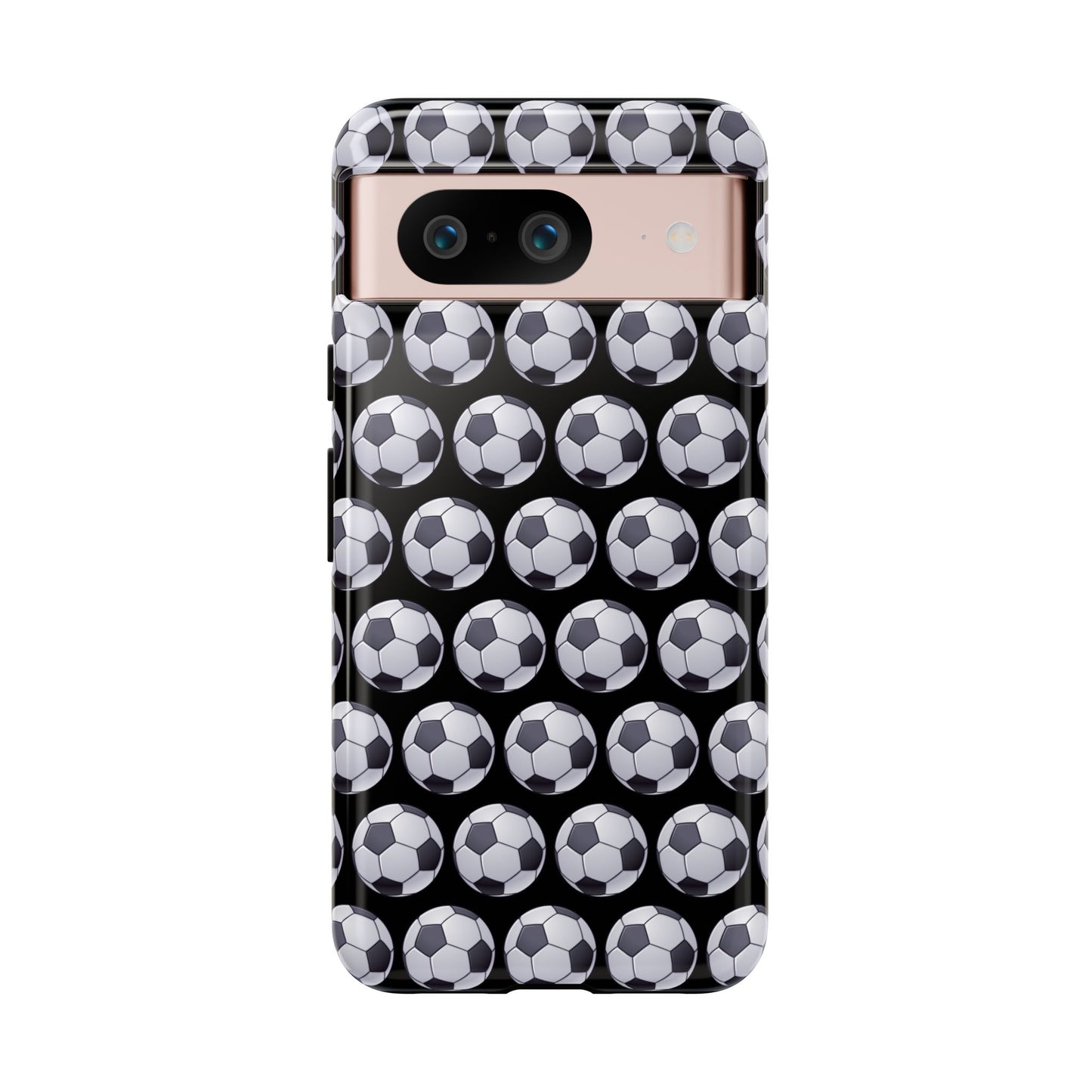 Soccer Ball Phone Case Black