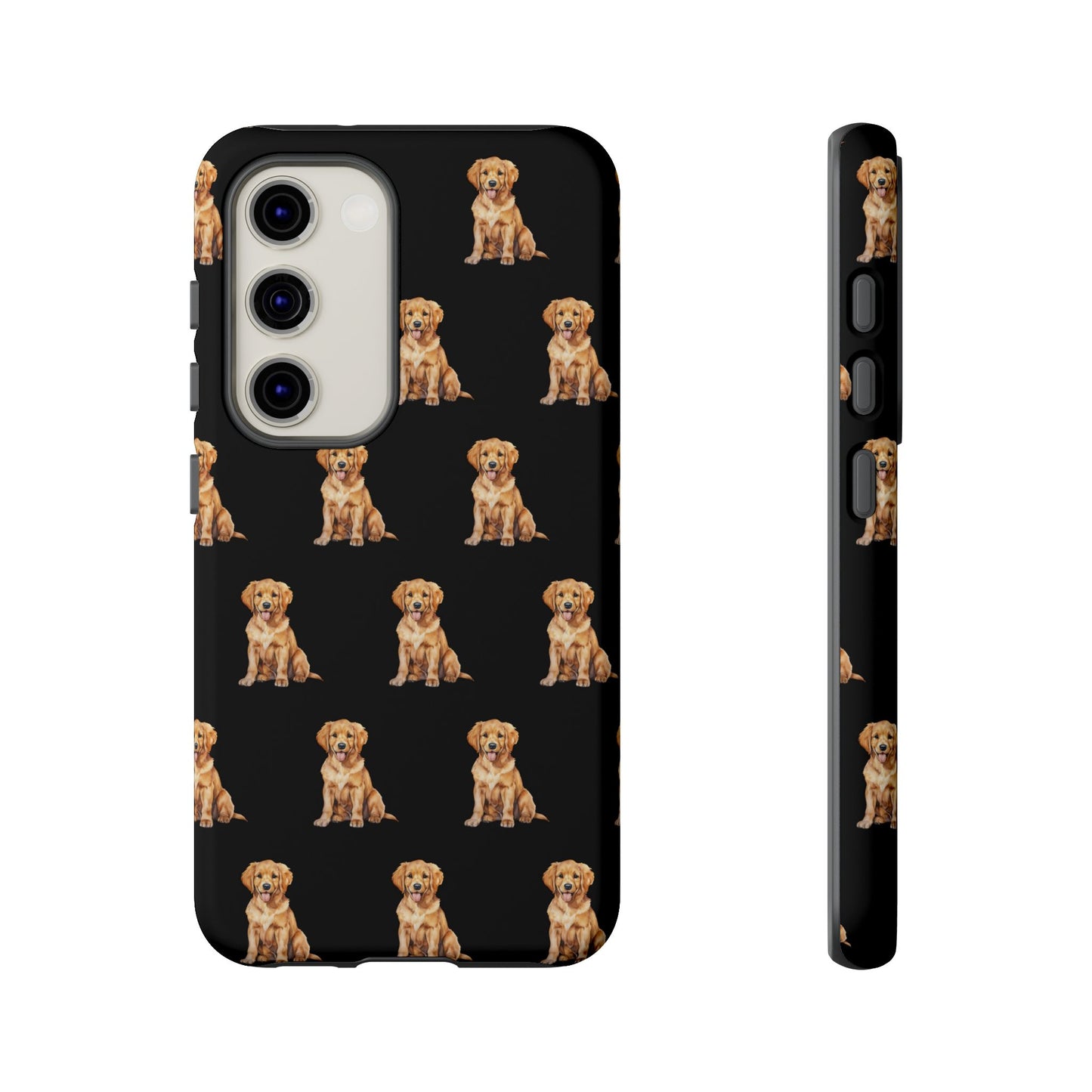 Golden Retriever Phone Case Black