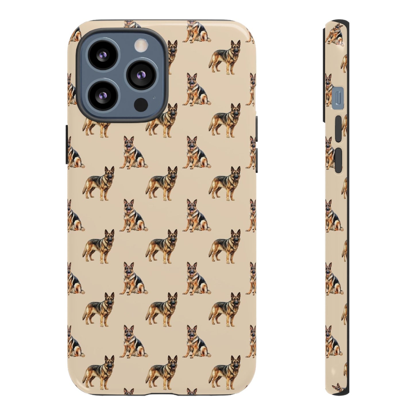 German Shepherd Phone Case Cream