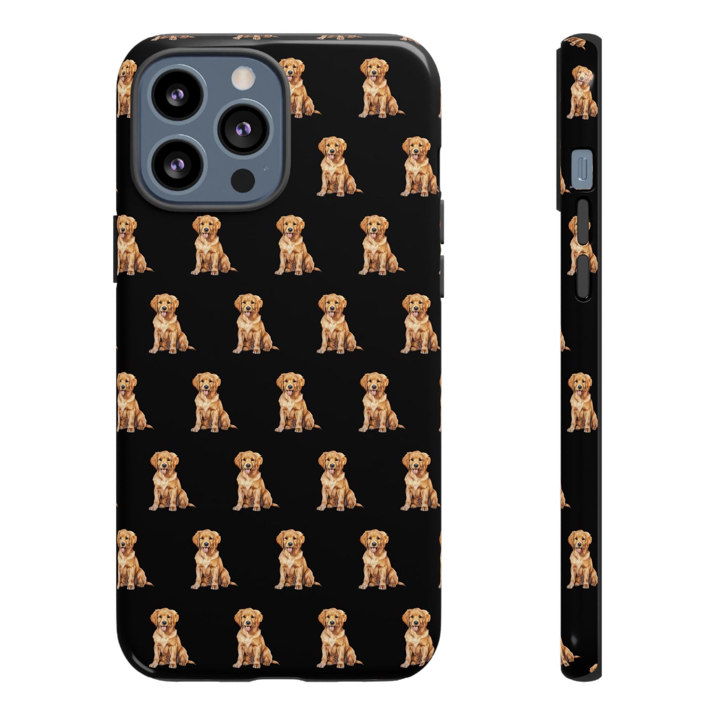 Golden Retriever Phone Case Black