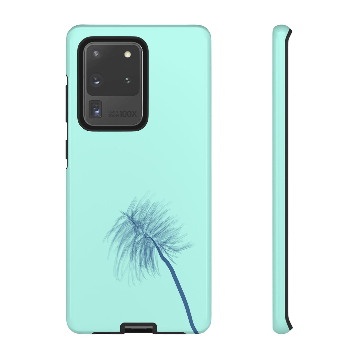 Dandelion Blowball Phone Case Aqua