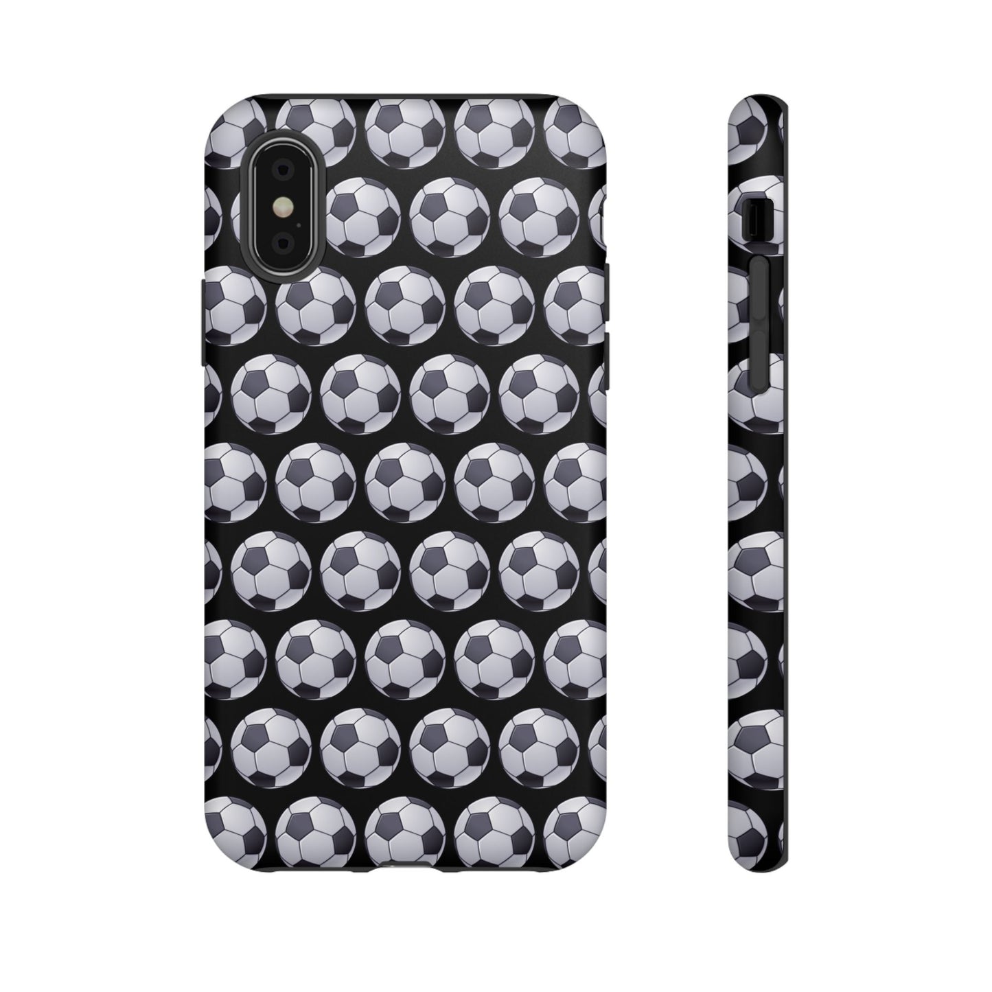 Soccer Ball Phone Case Black