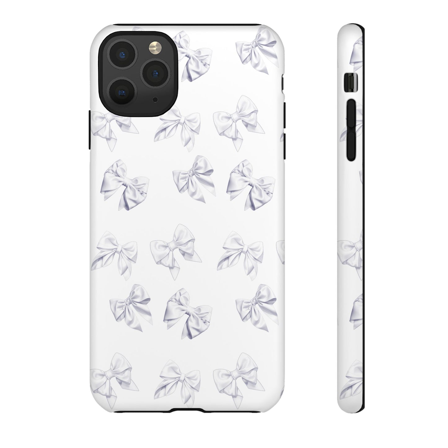 Bow Phone Case White on White