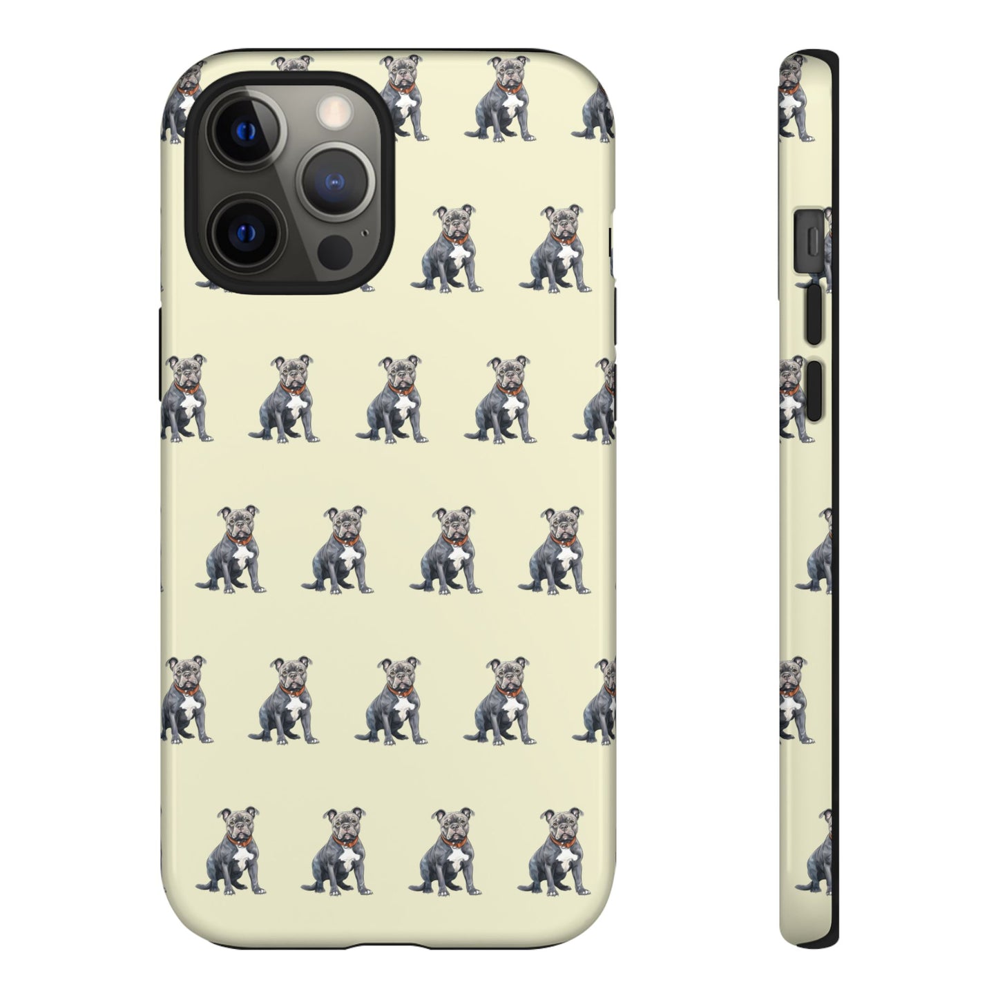 Pitbull Phone Case Cream