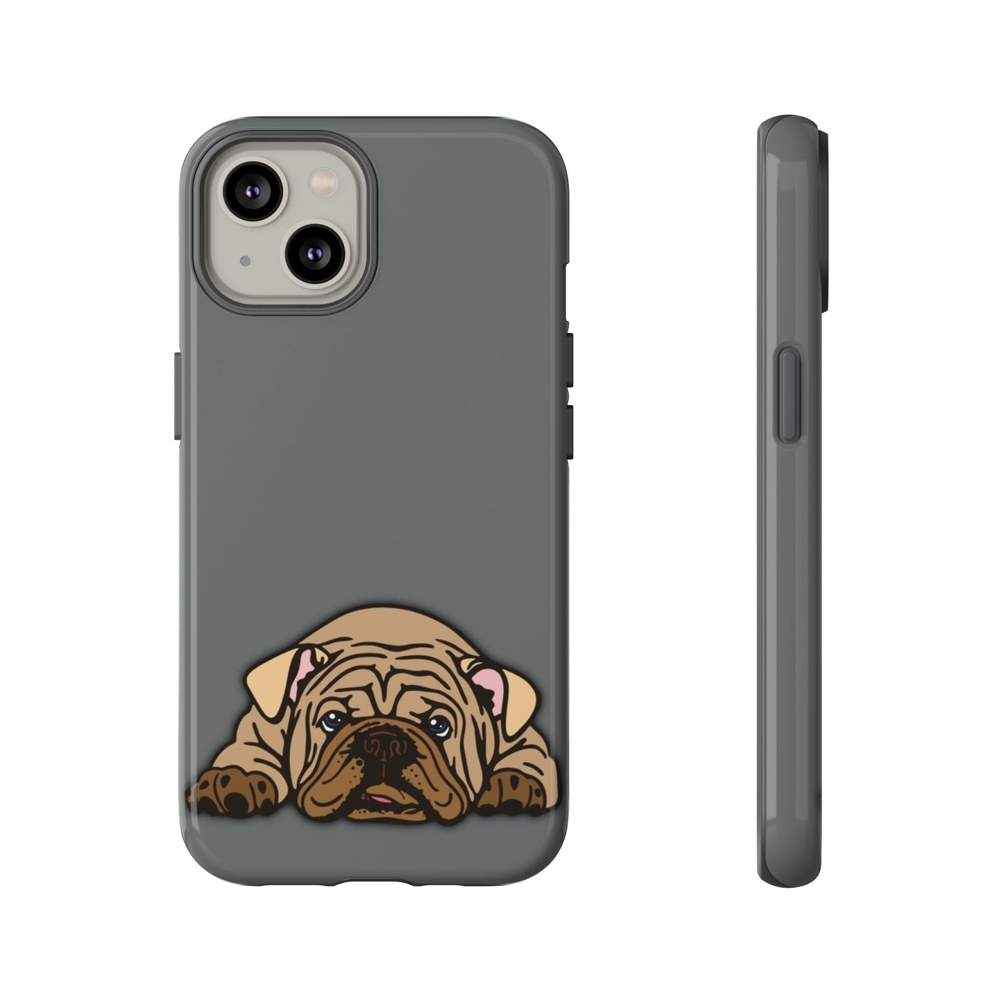 Bulldog Phone Case Gray