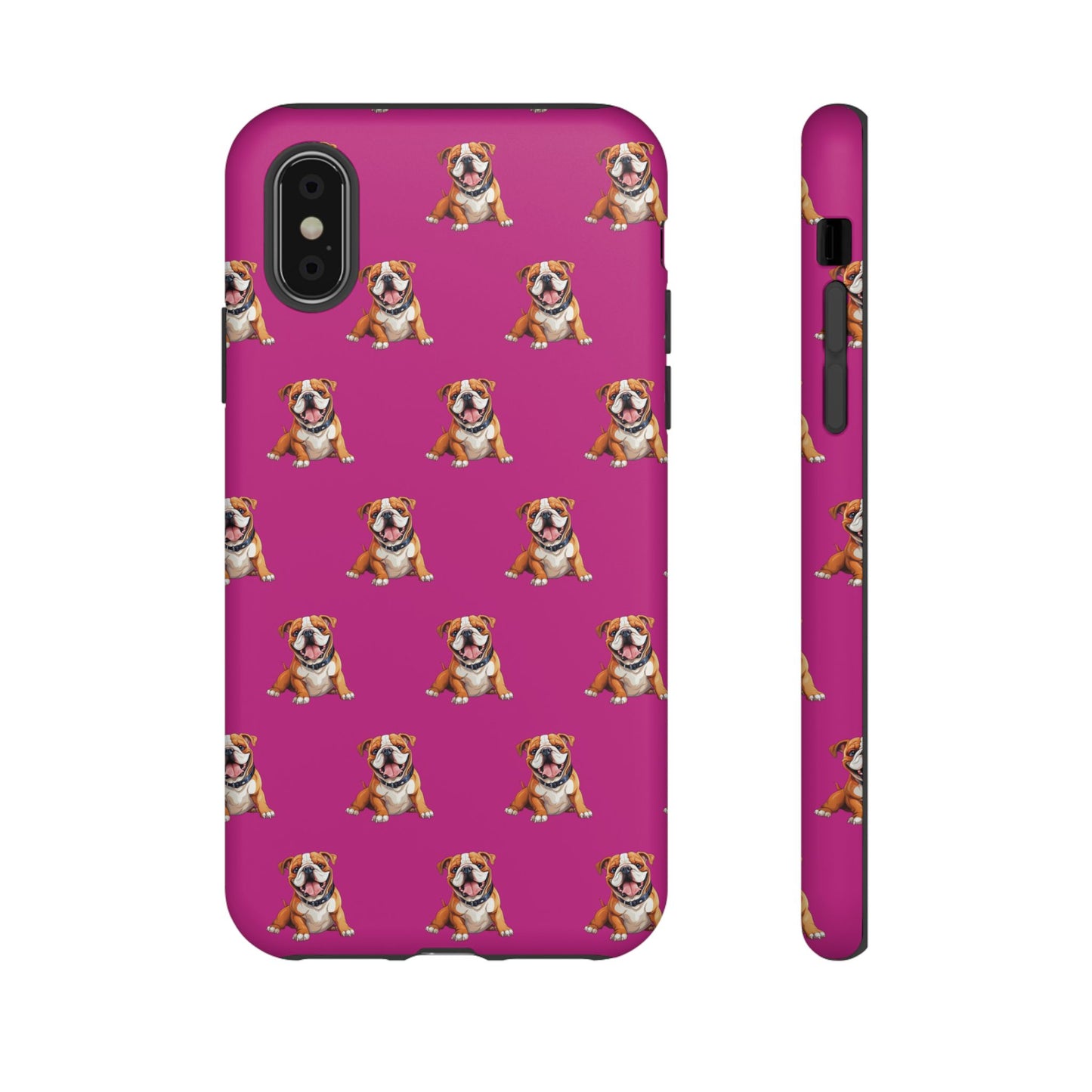 Bulldog Phone Case Pink