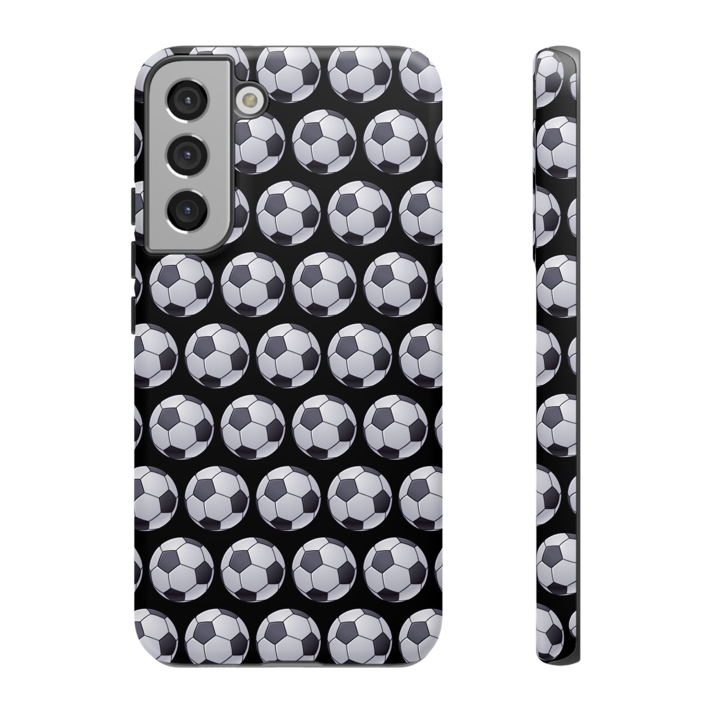 Soccer Ball Phone Case Black