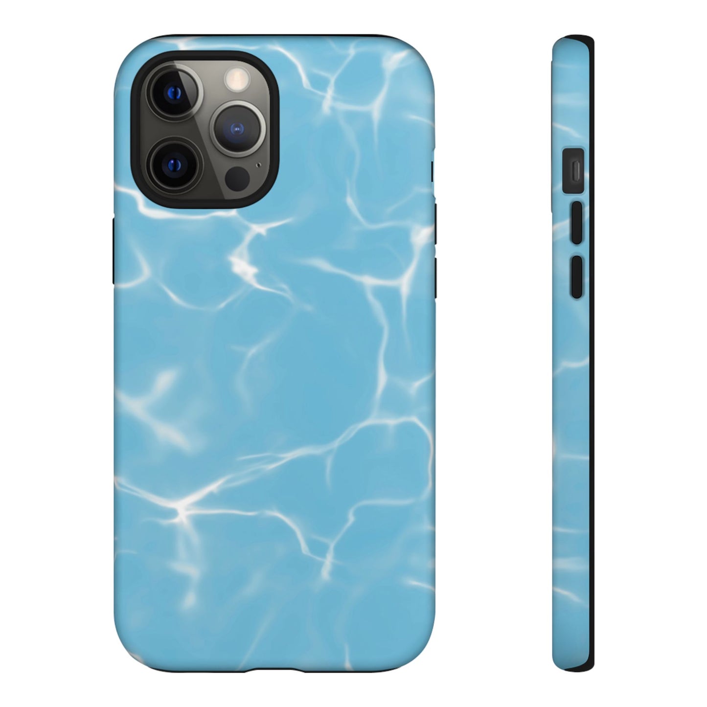 Marble Phone Case Light Blue