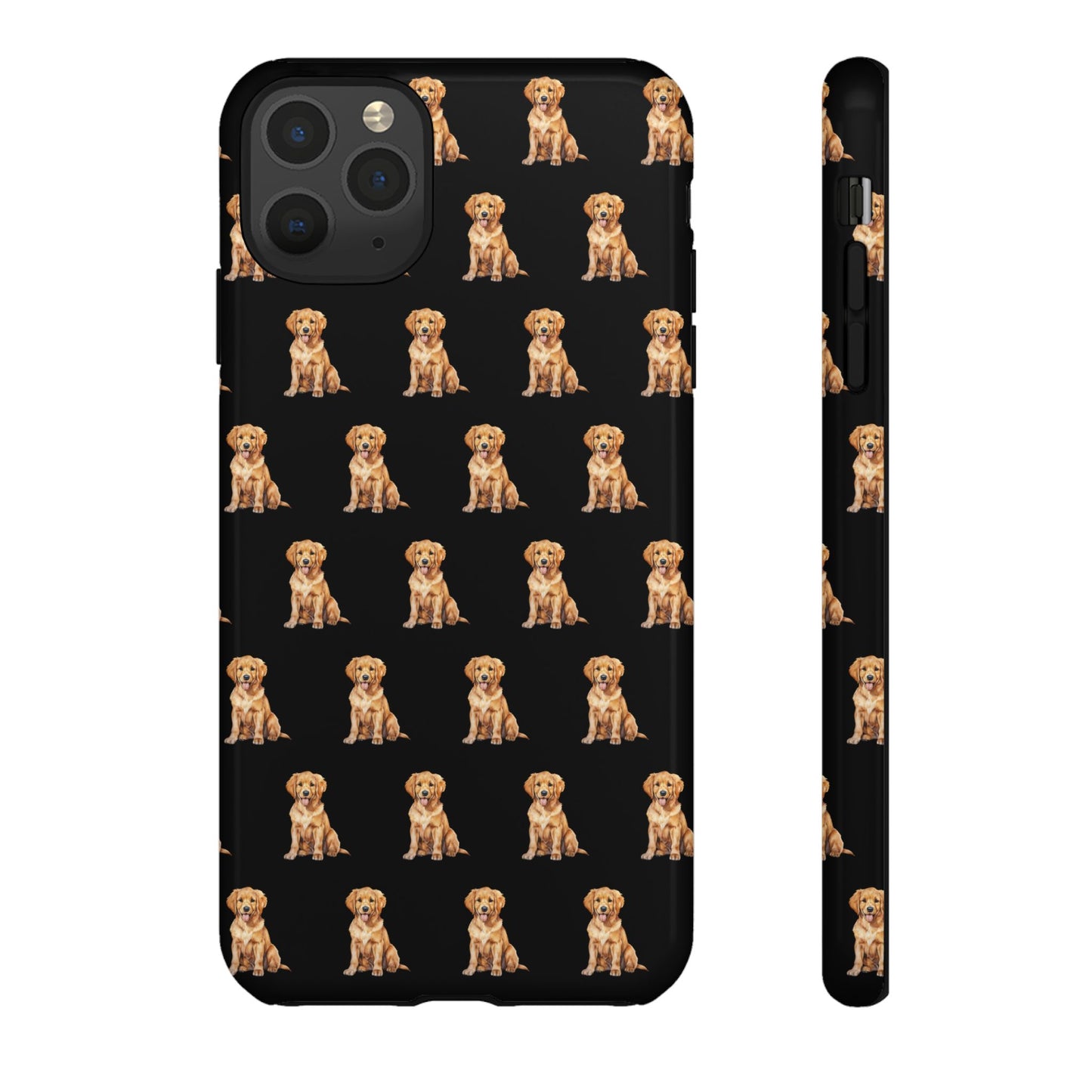 Golden Retriever Phone Case Black