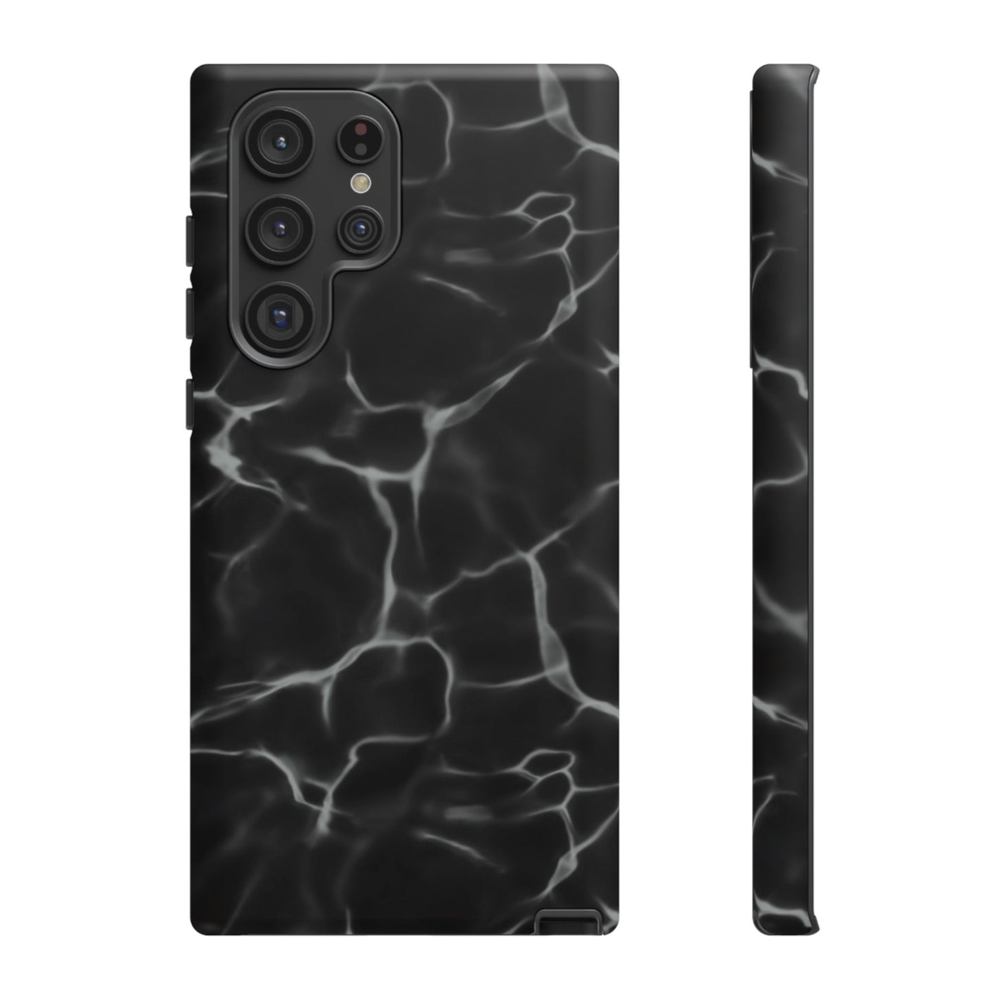 Marble Phone Case Black White