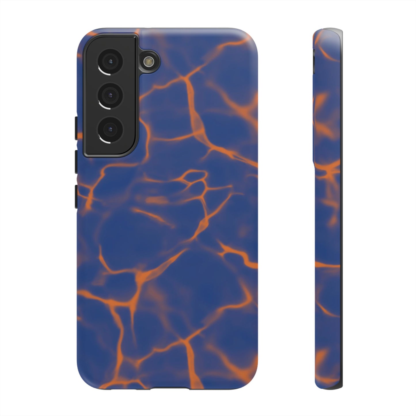 Marble Phone Case Blue Orange