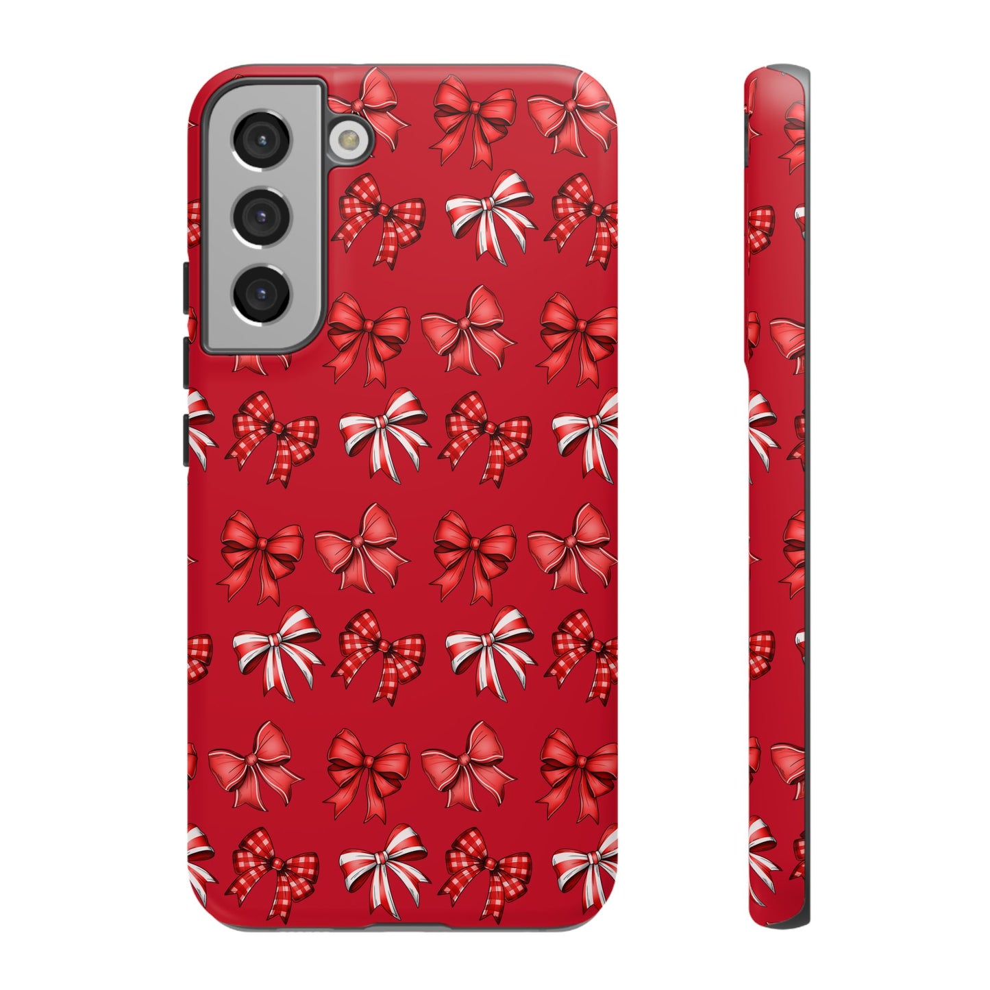 Christmas Bow Phone Case Red