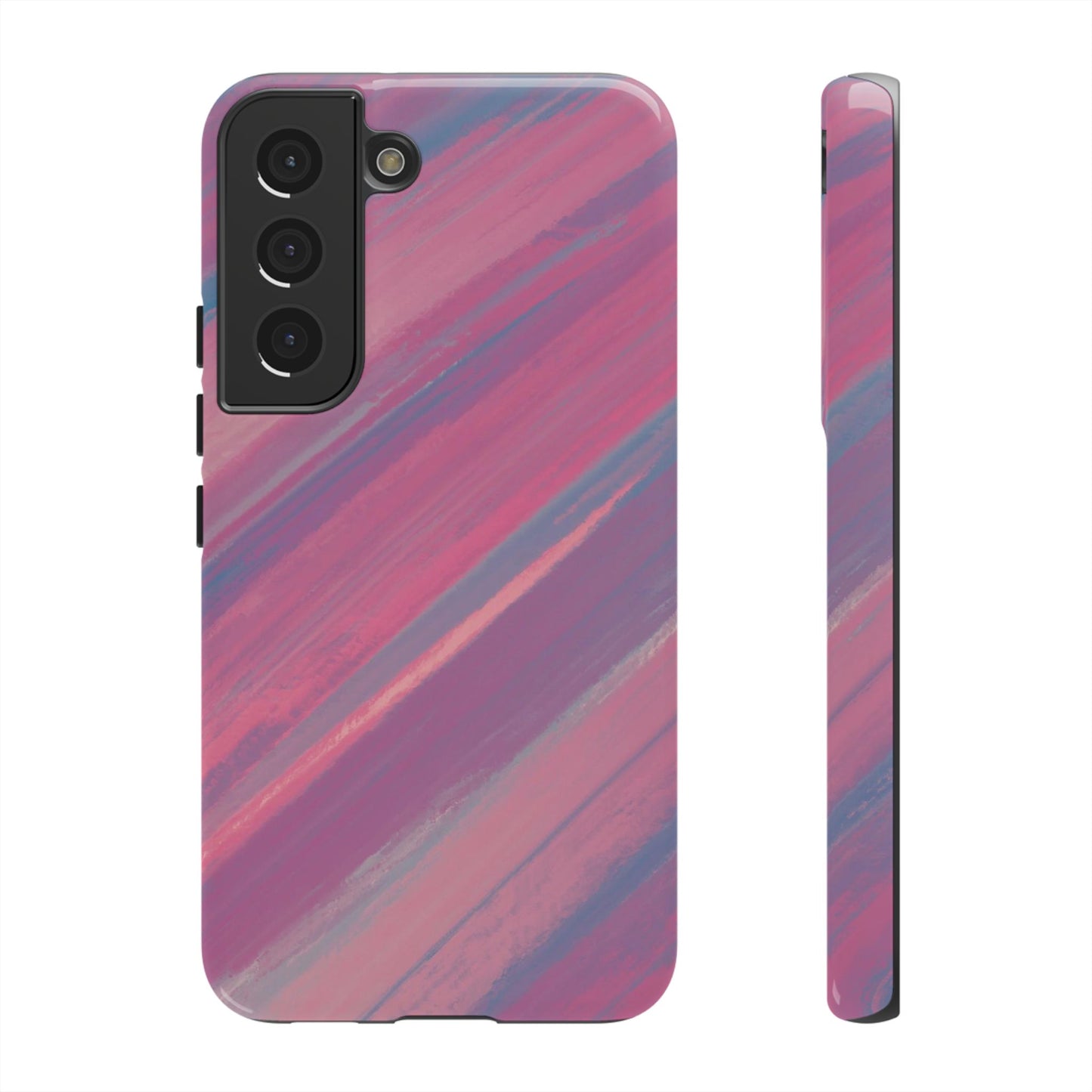 Striped Phone Case Pink