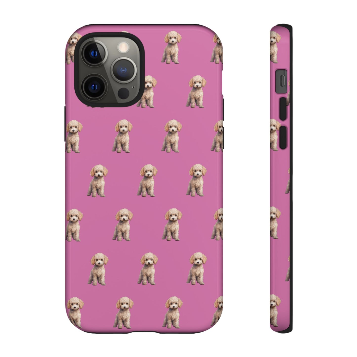 Poodle Phone Case Pink