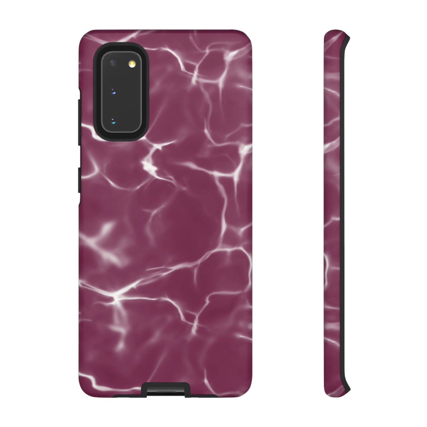 Marble Print Phone Case Maroon