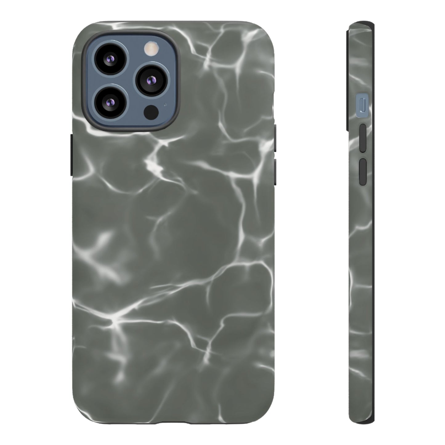 Marble Print Phone Case Gray