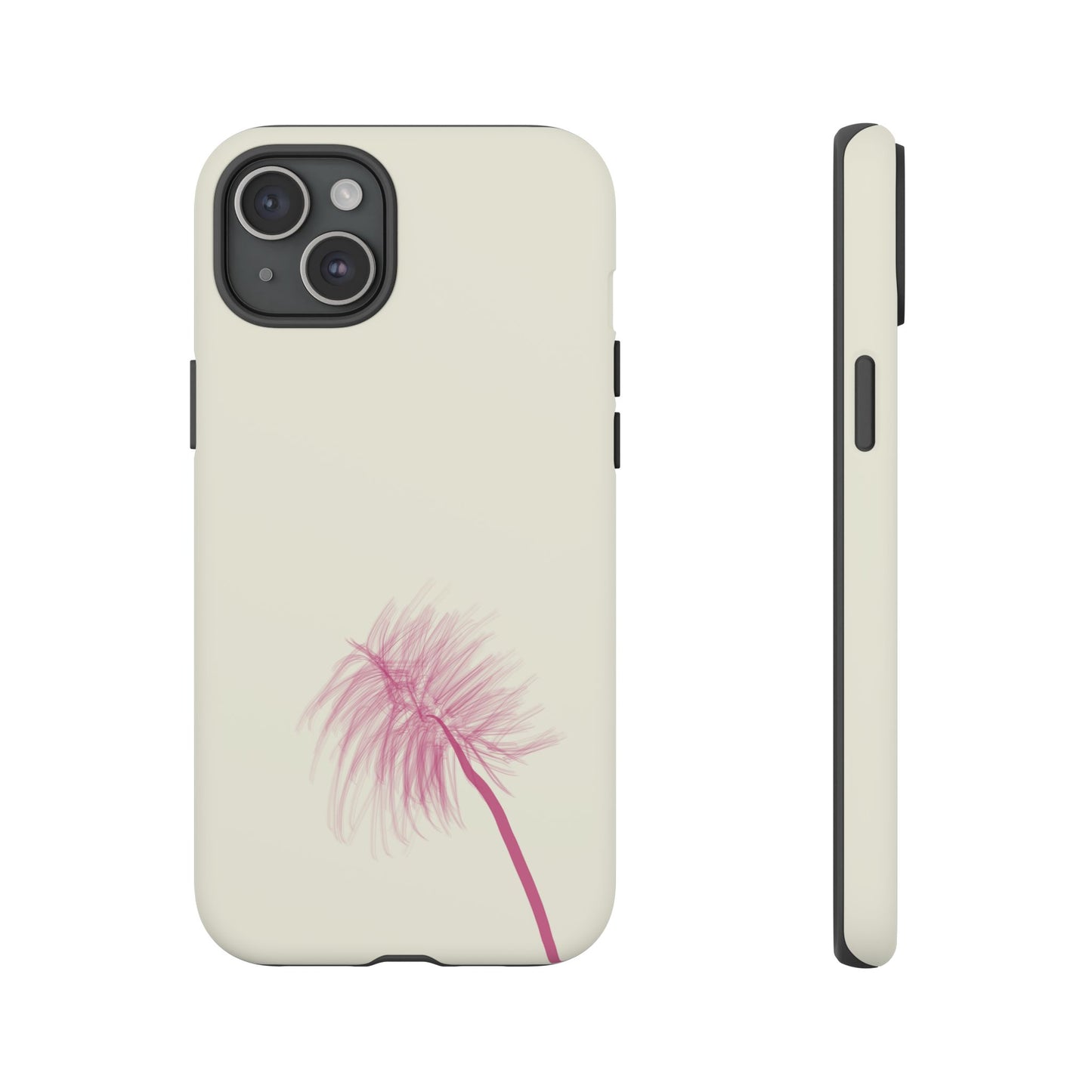 Dandelion Blowball Phone Case Cream