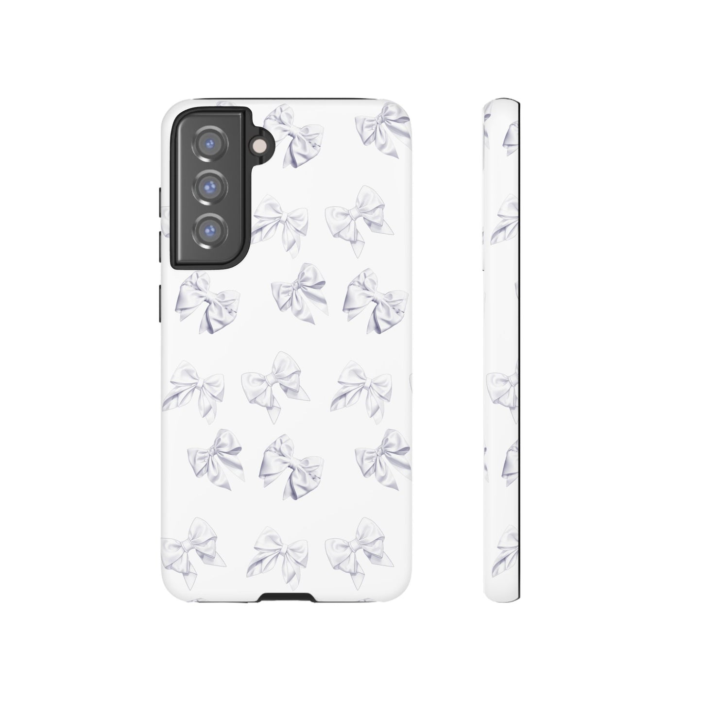 Bow Phone Case White on White