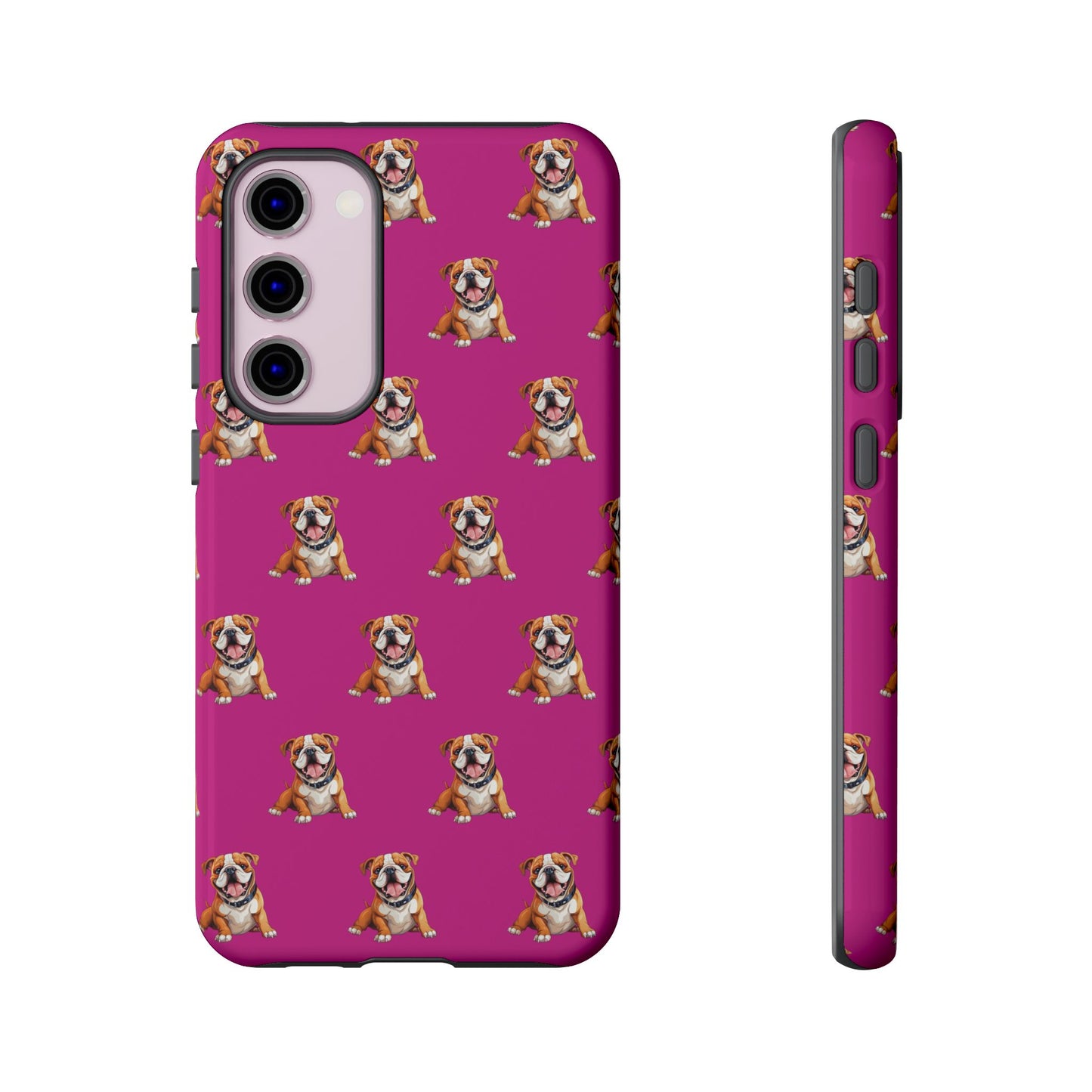 Bulldog Phone Case Pink