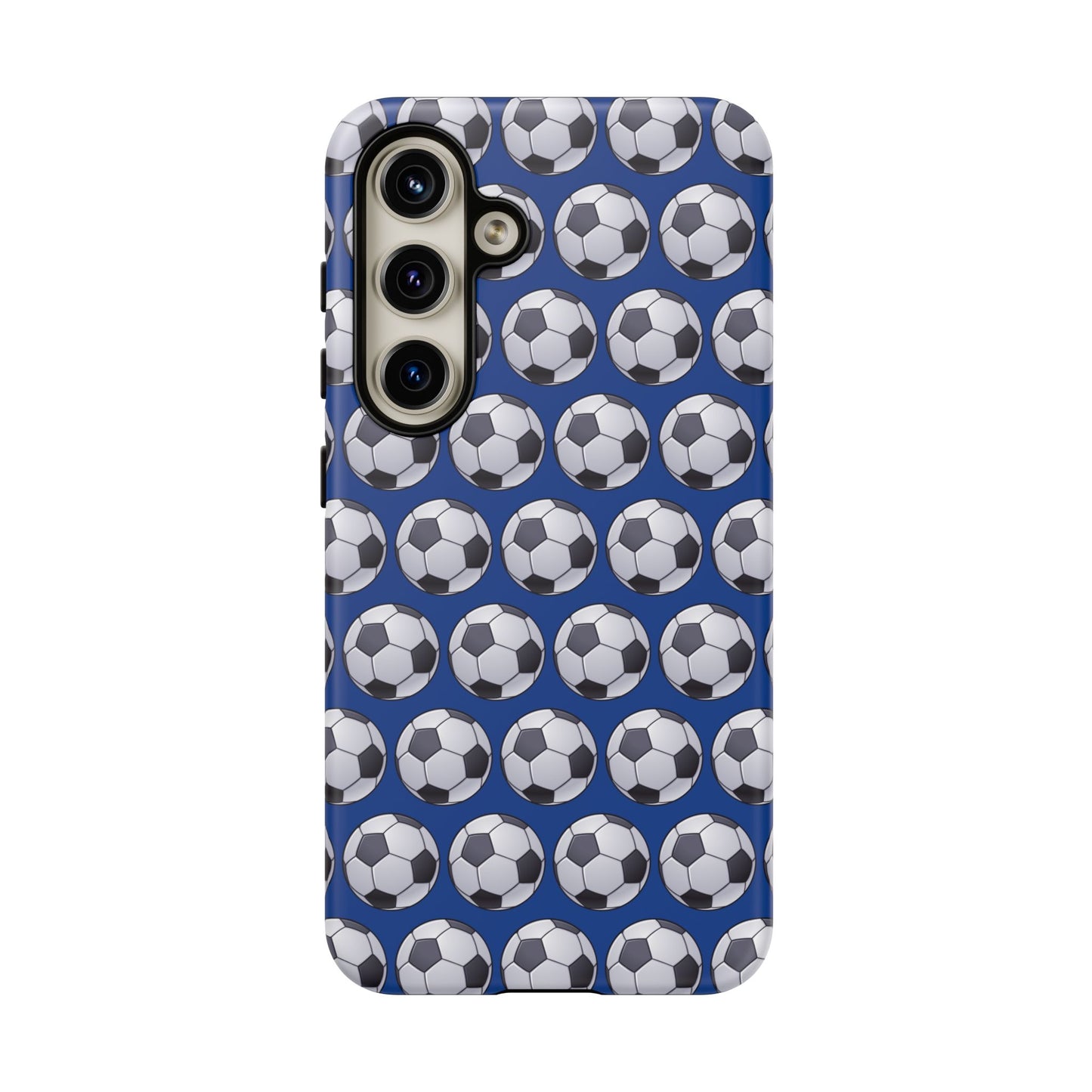 Soccer Ball Phone Case Blue