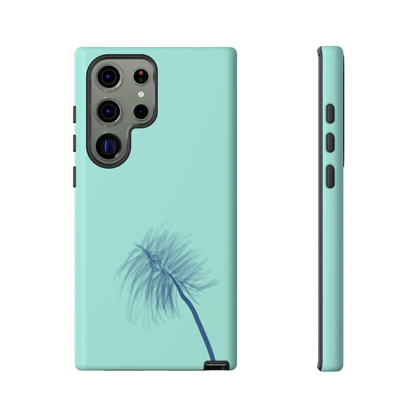 Dandelion Blowball Phone Case Aqua