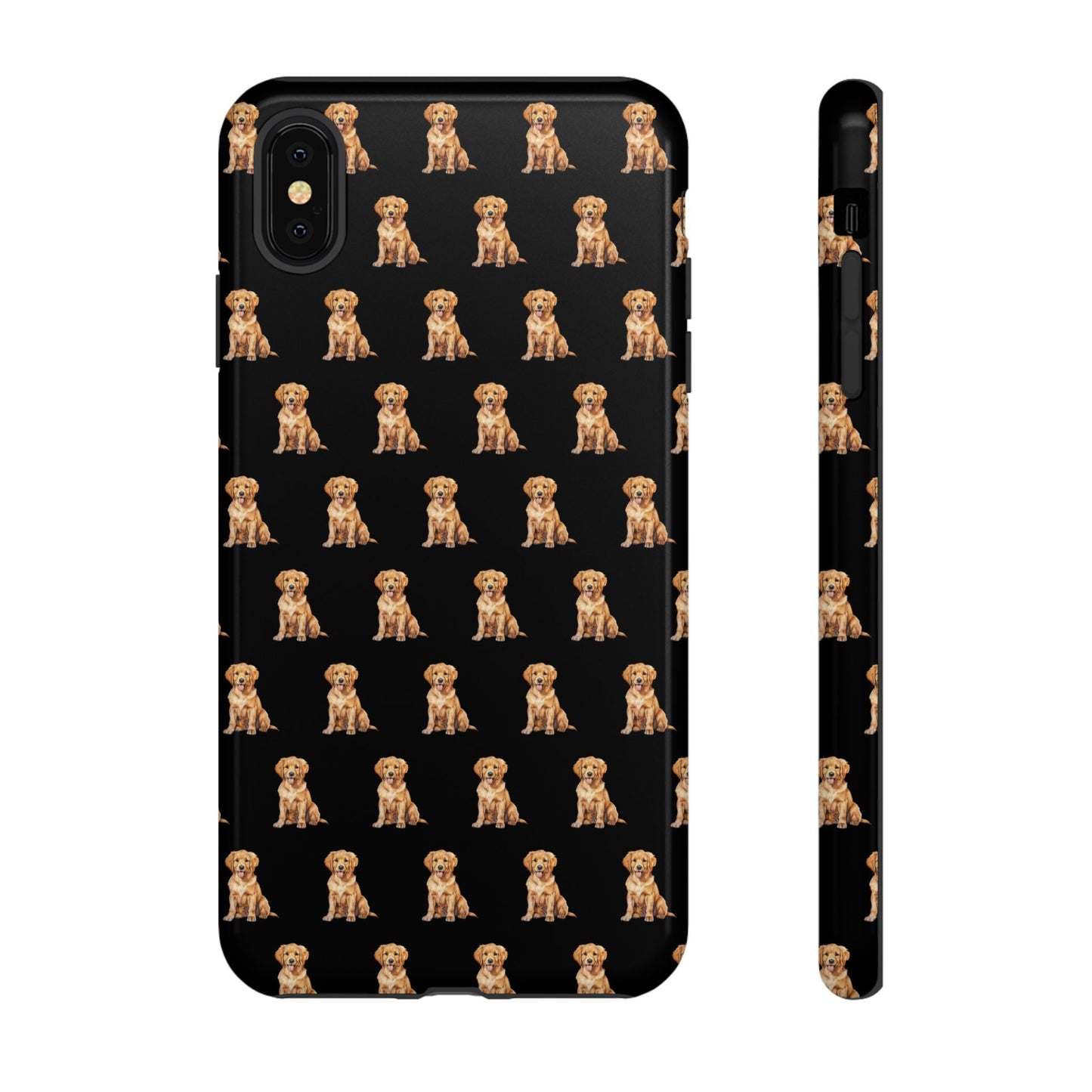 Golden Retriever Phone Case Black