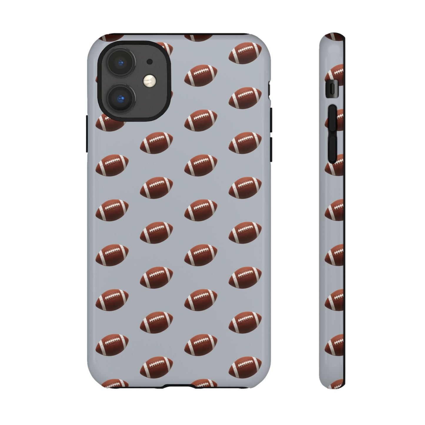 Football Phone Case Silver