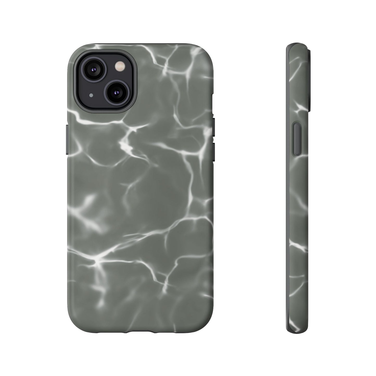 Marble Print Phone Case Gray