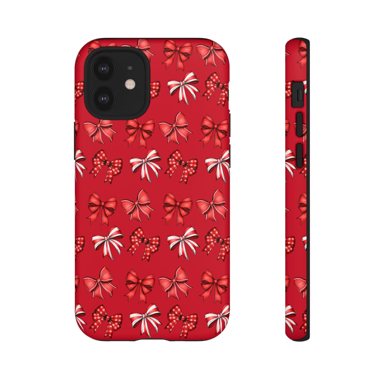 Christmas Bow Phone Case Red