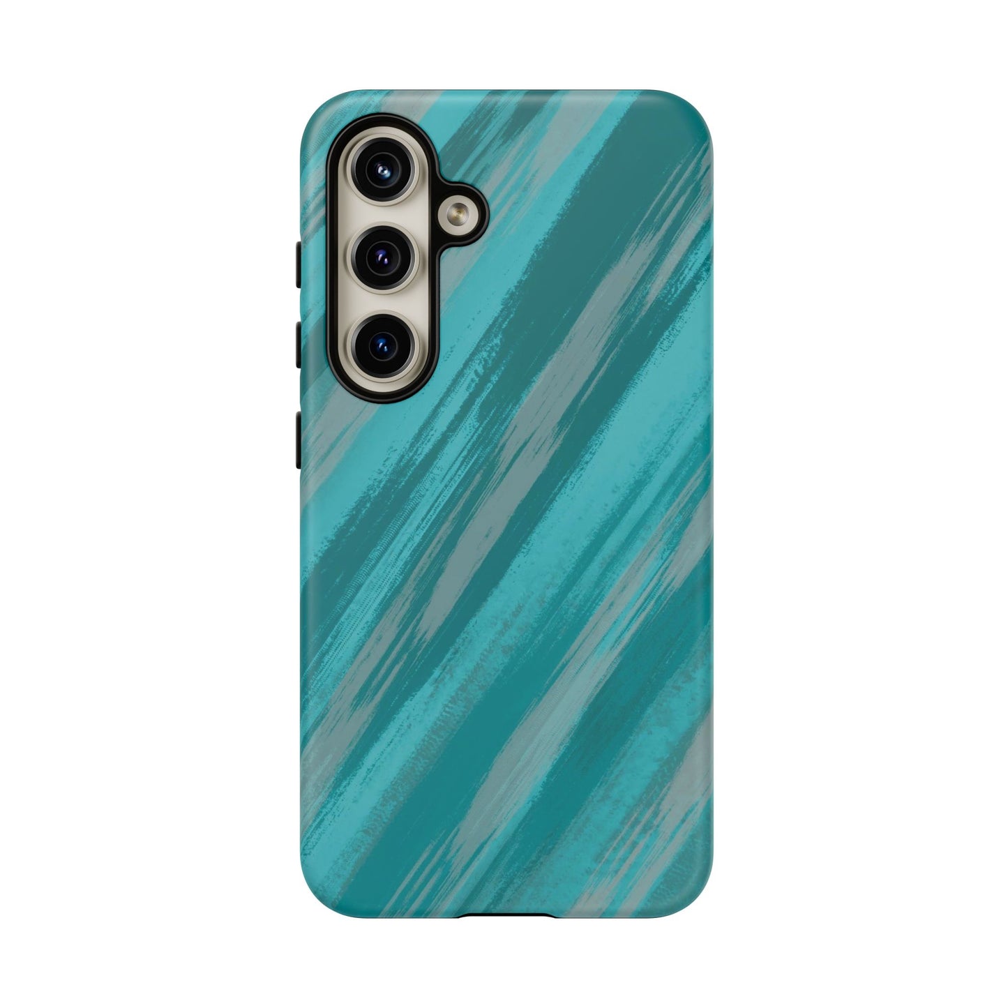 Striped Phone Case Aqua