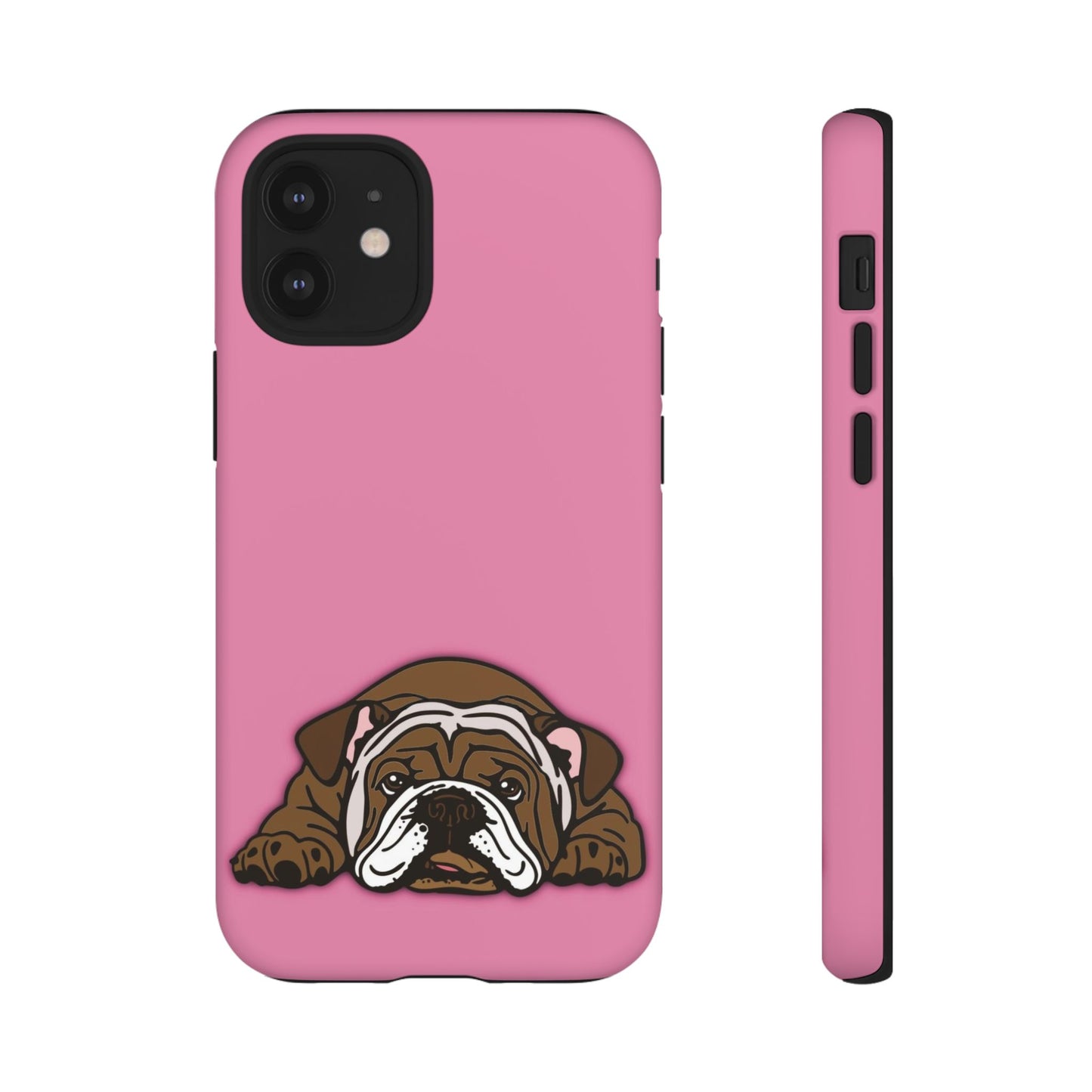 Bulldog Phone Case Pink