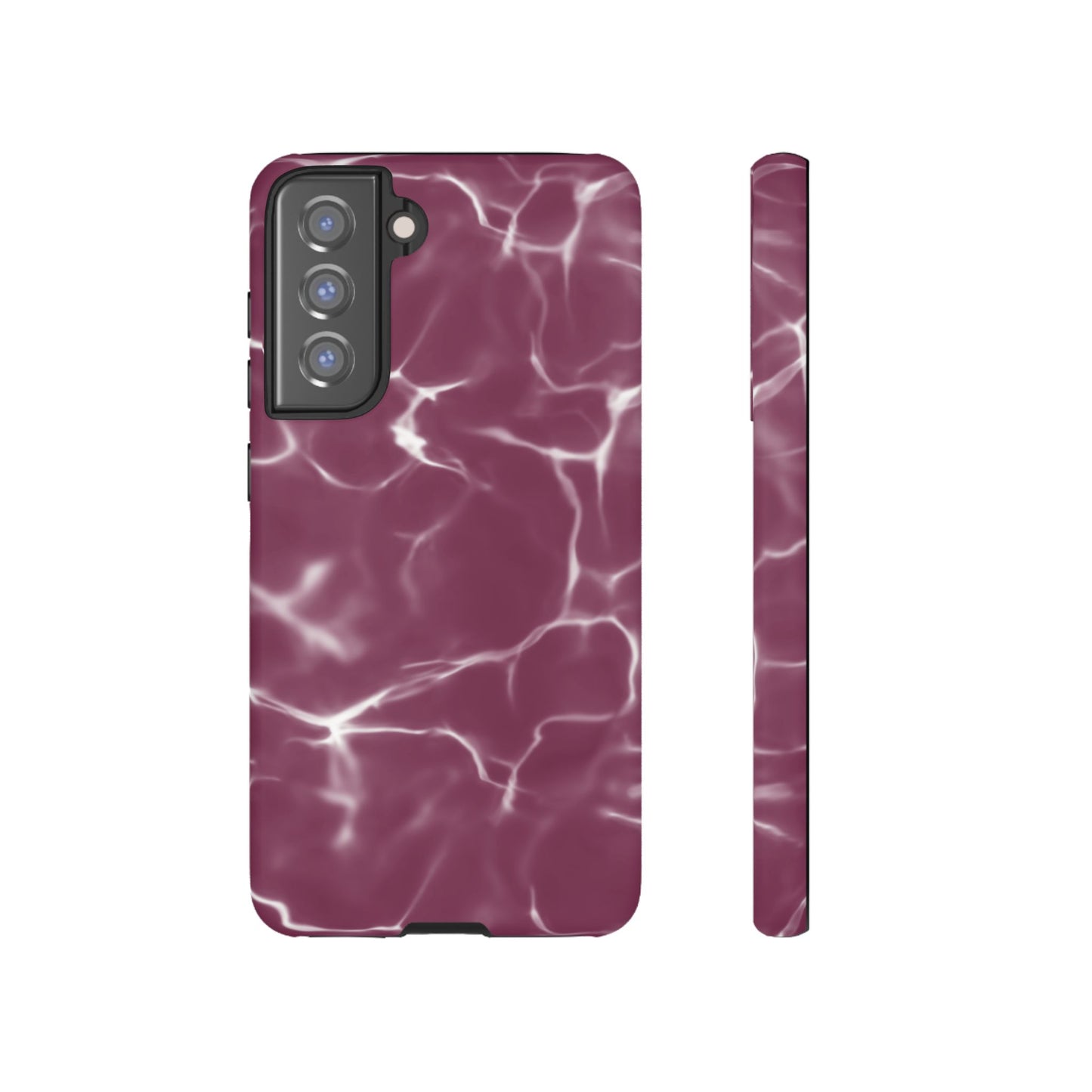 Marble Print Phone Case Maroon